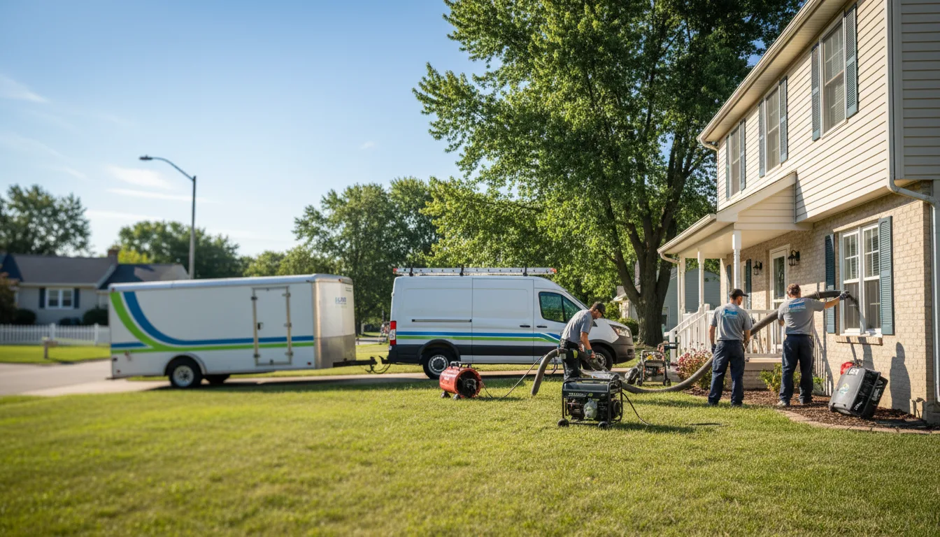 Flooded Basement Restoration And Cleanup With Repair in Saint Peter, IL near me